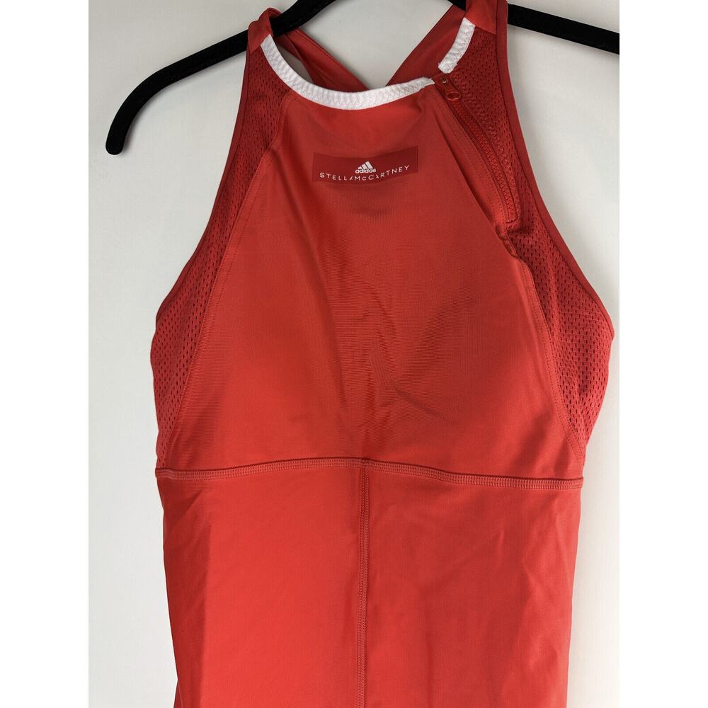 NWT Adidas x Stella McCartney Barricade Tennis Tank Dark Callistos Red Sz Medium - Picture 12 of 13